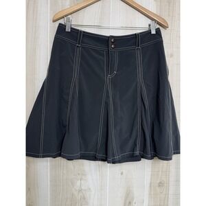 Athleta Whatever Skort Shorts 6P Gray Pleated Sassy Kick Pleats Pickleball